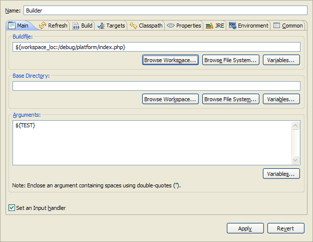 Ant Configuration Using String Substitution