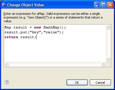 Change Object Value Dialog - Expression