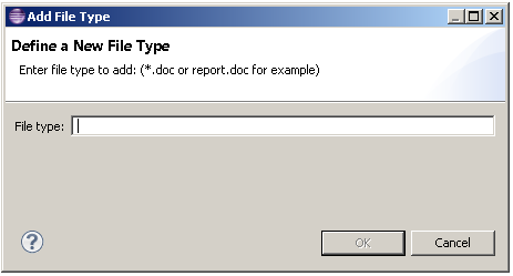 New file type dialog