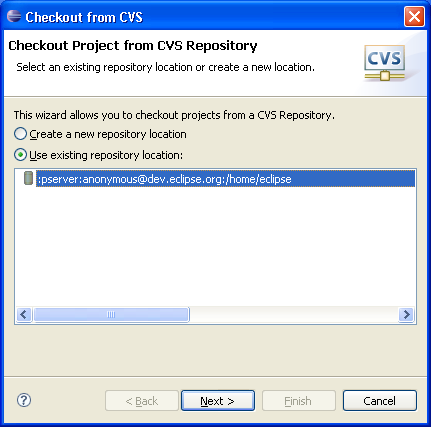 CVS Checkout wizard