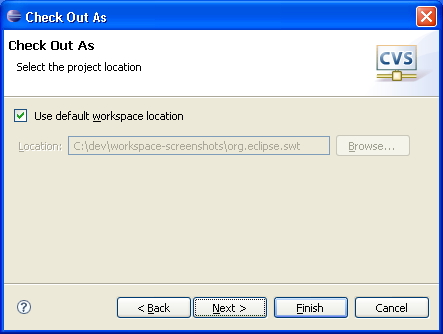 CVS Checkout wizard