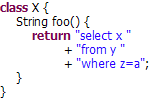 Coded Formatted with Never Join Lines