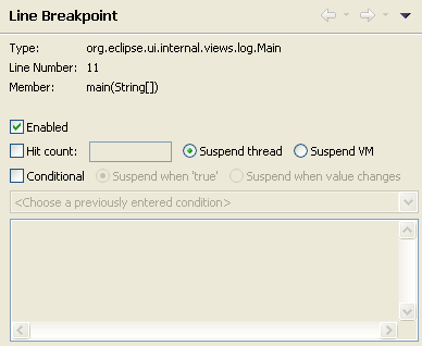 Breakpoint Properties Dialog