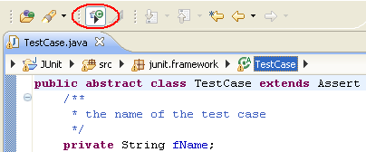 Java Editor Breadcrumb