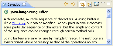 Javadoc view