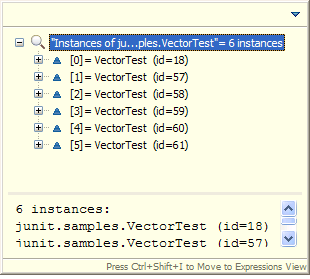 Display references in the variables view