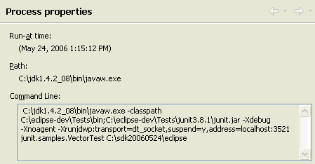 Command line details