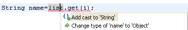 Add cast in assignment