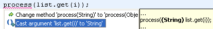 Add cast for method arguments