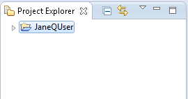 Project Explorer view