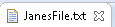 Editor Tab