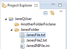 Project Explorer View