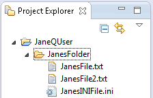Project Explorer view