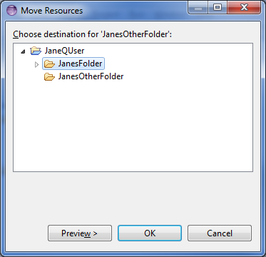 Folder dialog