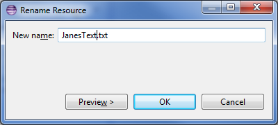 Project Explorer view