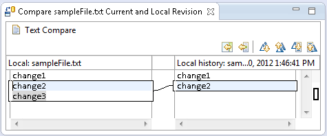 Local History Compare Editor